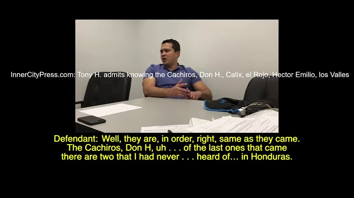 Interrogatorio de Tony Hernández cuando fue detenido por la DEA en Miami en 2018. Parte 2
