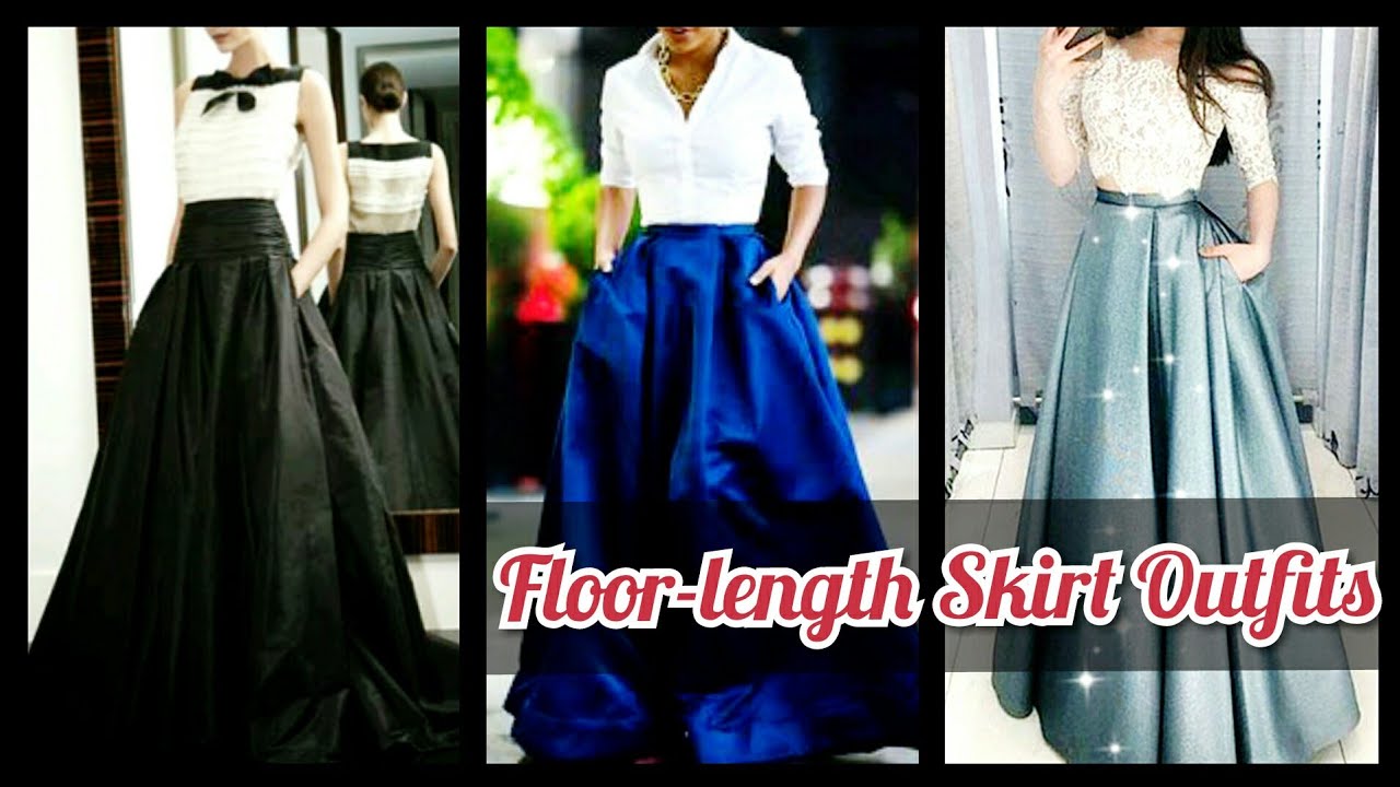 Classy Floor Length Skirt Outfits Collection/Skirt Blouses/Prom Outfits ...