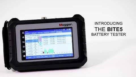 Introducing the Megger BITE5 Battery Tester
