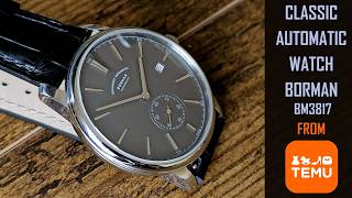 Classic Automatic watch Borman BM3817 full review #gedmislaguna #bormanwatch #watchreview #temu