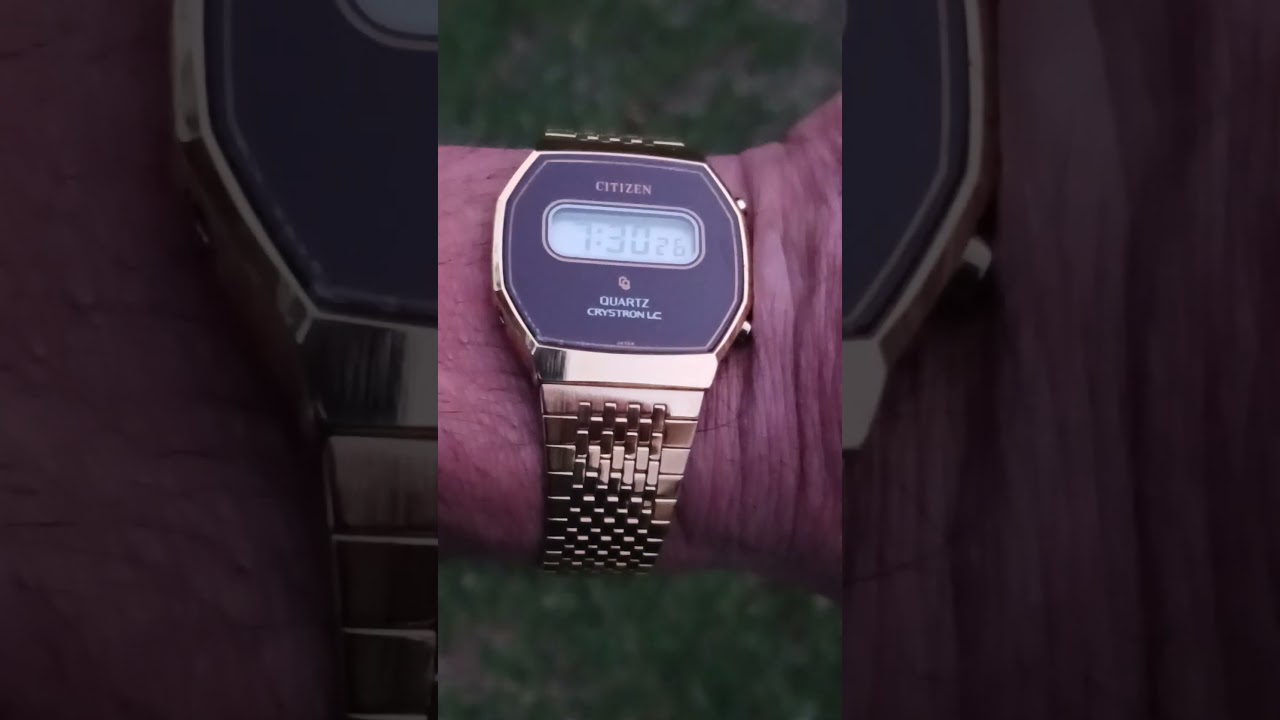 CITIZEN  CRYSTRON  LC   GOLD    1977