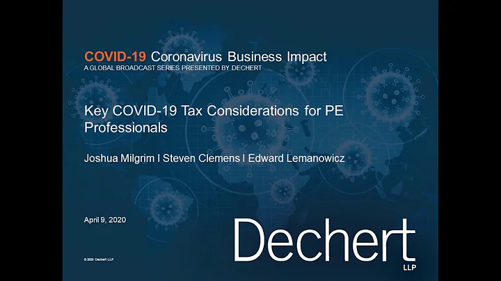 COVID-19 Coronavirus Private Equity Impact: Key Ta...