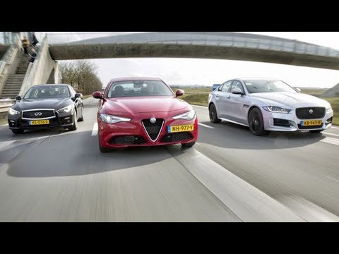 2018 Alfa Romeo Giulia vs 2018 Infiniti Q50 vs 2018 Jaguar XE