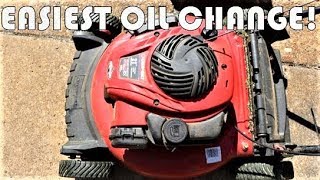 Easy Oil Change  Briggs and Stratton 550EX  Troy Bilt, Craftsman, Snapper