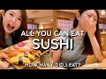 All-you-can-eat SUSHI 🍣 Hina Sushi Nishiginza | *Unlimited* Sushi Mukbang