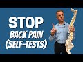 5 Tests to STOP Back Pain in Sitting, Standing, Lifting, & Bed (You Can Perform Yourself)