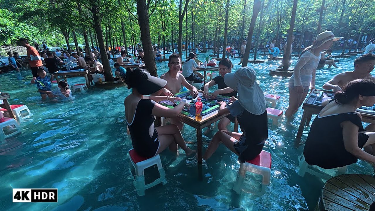 [4K HDR]Playing Mahjong in the water? Only happen in China. - YouTube