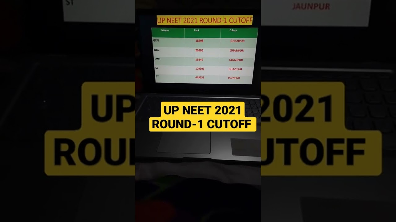 UP NEET 2021 Round-1 Cutoff | UP NEET 2021 Cutoff Analysis | Uttar pradesh NEET 2021 Cutoff