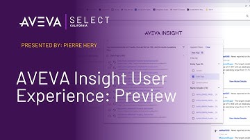 AVEVA Insight User Experience: Preview