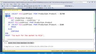 50   WHILE Loop   Microsoft  SQL Server
