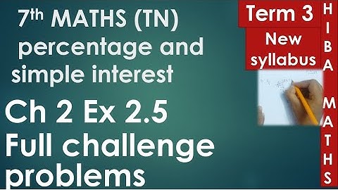 7th maths term 3 chapter 2 exercise 2.5 challenge problems full answers