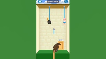 rescue cut rope puzzle stage 1419| rescue cut rope puzzle game for android and iOS #shorts