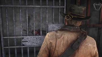 Red Dead Redemption 2 - Random Encounter - Criminal Being Transported by Bounty Hunters #2 (PS4)