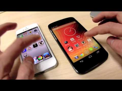 Video: Forskellen Mellem Google Nexus 4 Og Apple IPhone 5