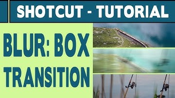 Shotcut Tutorial - Blur Box transition