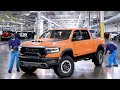 Massive dodge ram truck production line in us factory