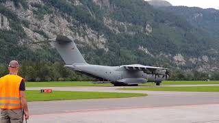 A400 reverse parking after tailwindlanding RW19 Mollis