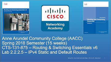 AACC - CTS-131 - CCNA R&S - Spring 2018 - Lab 2.2.2.5 - Week #4