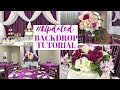 New! Party and Dessert Table Backdrop Tutorial + A Surprise Ending