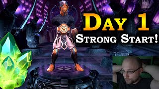 Day 1 Recap - Unzo - New Account Challenge | Marvel Contest of Champions