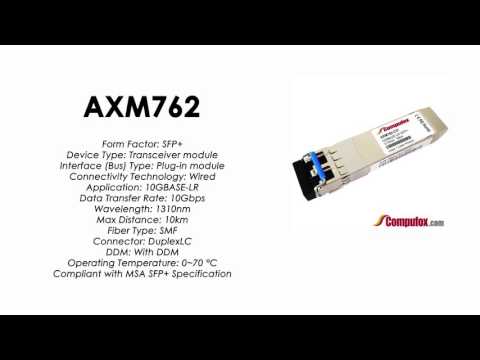 AXM762 | Netgear Compatible 10GBASE-LR 1310nm 10km SFP+ AXM762 | Netgear Compatible 10GBASE-LR 1310nm 10km SFP+