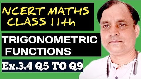 ex.3.4 Q5, Q6,Q7,Q8,Q9 I CH3 I 11TH MATHS I NCERT I CBSE