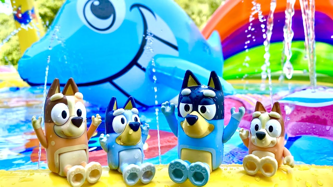Bluey toys splash pad - YouTube - Little Tikes Bluey Wilderness Camp Pond