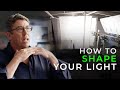 How to shape large light sources cinematography tips