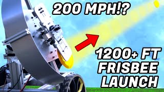 We Built the Word's Fastest Frisbee Launcher (Regulation Size)