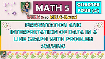 MATH 5 || QUARTER 4 WEEK 6 | PRESENTATION AND INTERPRETATION OF DATA IN A LINE GRAPH WITH PROBLEM