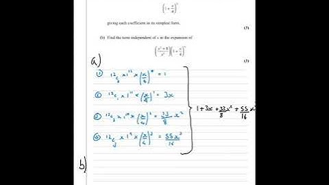 Edexcel P2 International A Level Mathematics November 2019 WMA12/01 Q3b solution