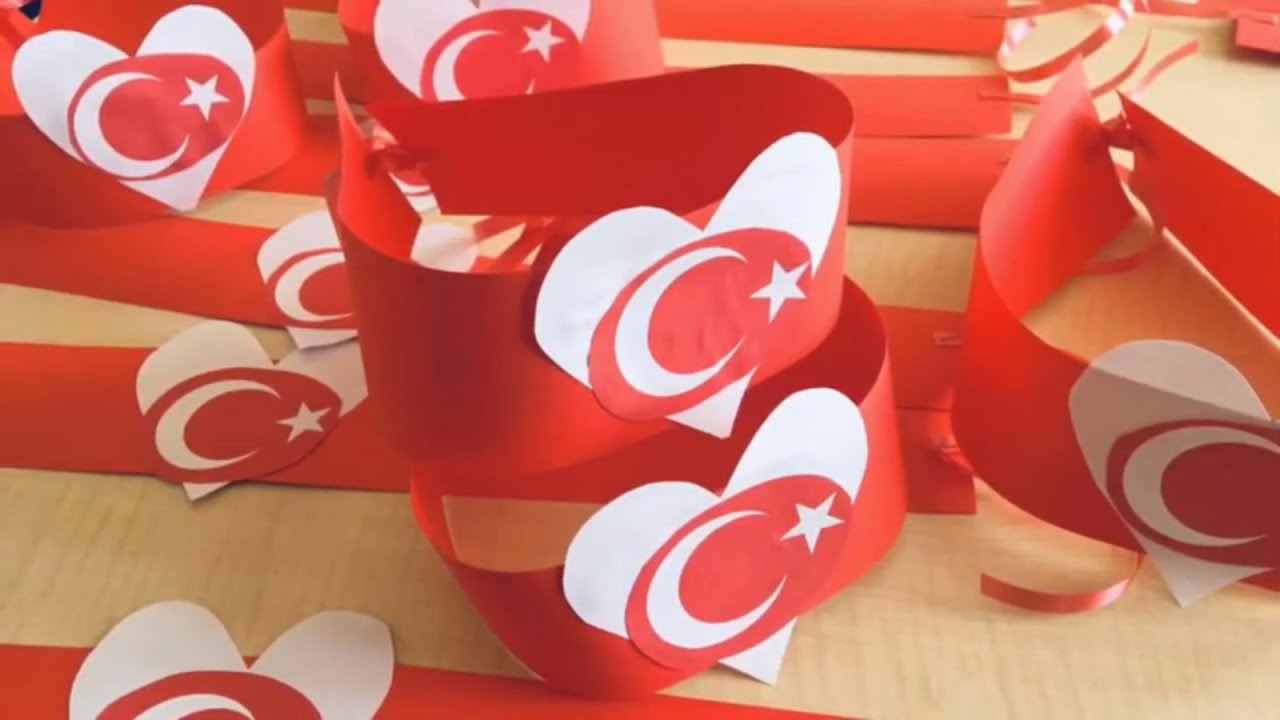 29 Ekim Cumhuriyet Bayrami Icin Tac Yapilisi Youtube