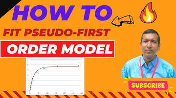 Pseudo first order kinetic model fitting in excel solver