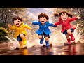 Barish Aayi Cham Cham Cham 🌧️ | Rain Fun Kids Song | Funny Falling &amp; Splash Rhyme 😂 | Nursery Rhyme