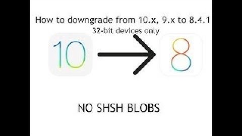 How to OTA downgrade to ios 8.4.1 COMPUTER VERSION! iphone 4s and ipad 2