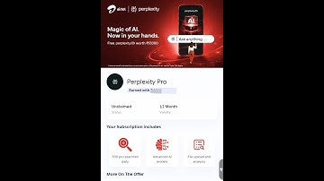 Airtel Free Perplexity Pro for 12 months #shorts  #perplexity #airtel #ai