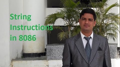 String instructions of 8086