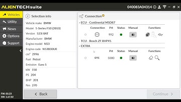 Alientech KESS3 BMW 5-Series F10 2010 Read Clear DTC - Cardiagtool
