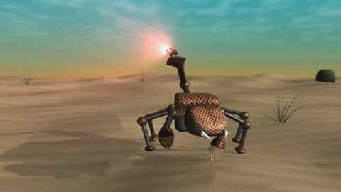 Robot Walk Cycle Movie