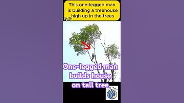 ONE-LEGGED MAN BUILT HIMSELF HOUSE ON HIGH STAIRS, EXTRAORDINARY WILLPOWER #funnyvideos #nature