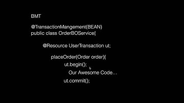 JAVA EE Two Types of Transaction Management