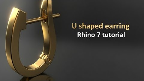 Design Like a Pro: U-Hoop Earring Creation in Rhino 7