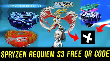 SPRYZEN REQUIEM S3 QR CODE!  CYPRUS COLLAB! BEYBLADE BURST EVOLUTION APP