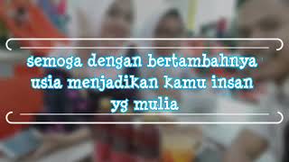 Ucapan selamat ulang tahun buat adik perempuan