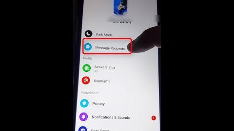 How to Find Facebook Messenger Message Requests Option Android App
