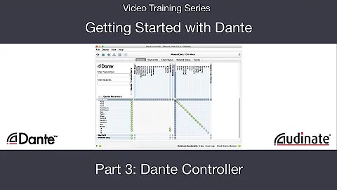Getting Started with Dante: 3. Dante Controller