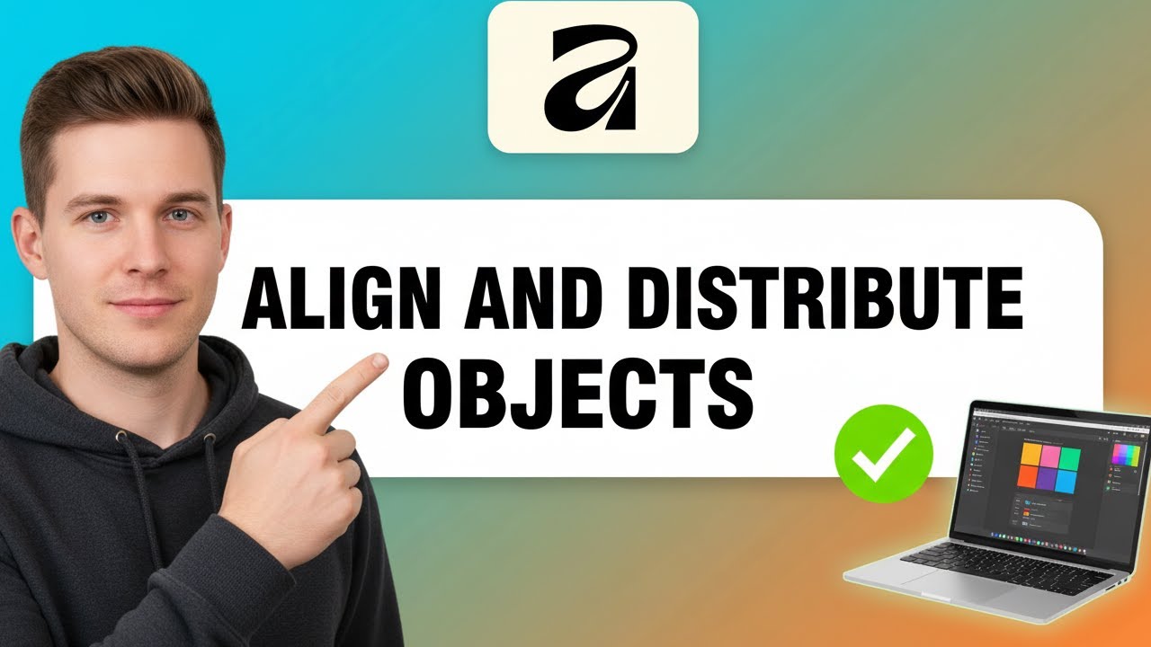 How to ALIGN AND DISTRIBUTE OBJECTS in Affinity Studio (Step by Step ...