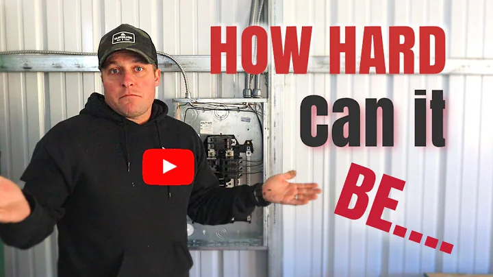 I THINK IT'S RIGHT.. 100 Amp Sub Panel install Metal building dream garage build Ep.8