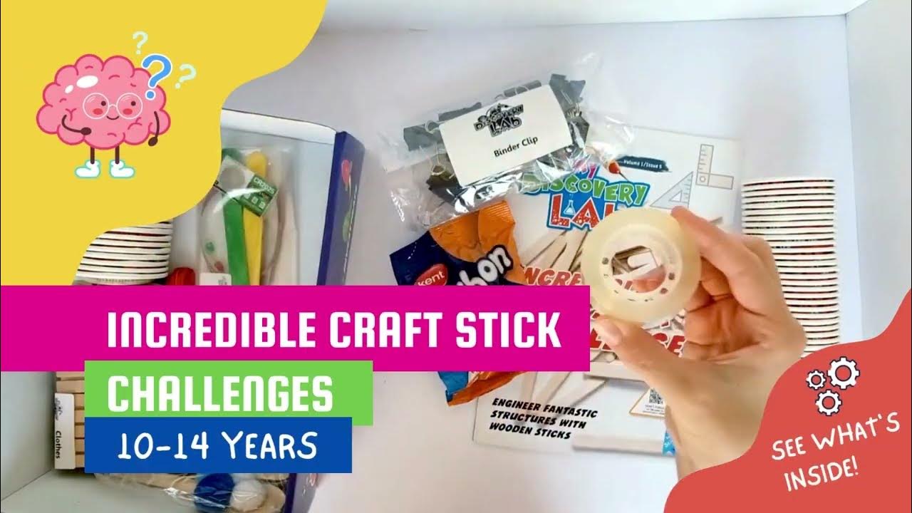 Box 5 Incredible Craft Stick Challenges YouTube