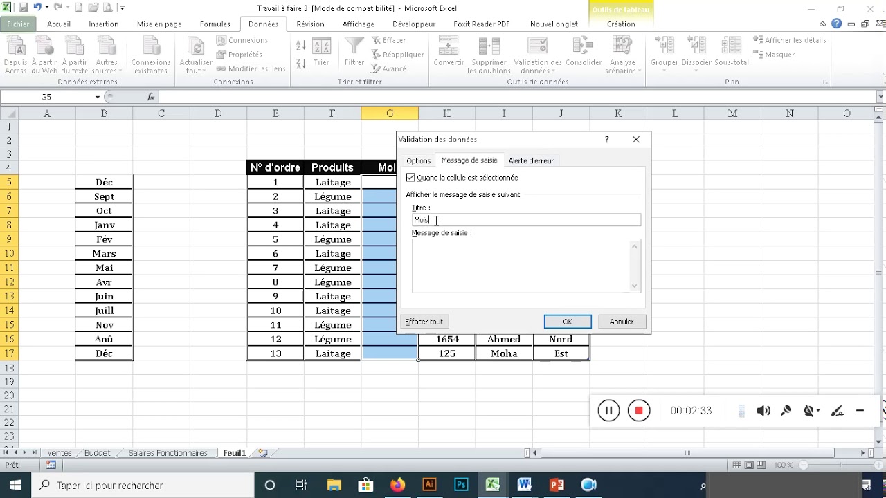 Excel Comment Cr er une liste d roulante YouTube Excel Comment Cr er une liste d roulante YouTube